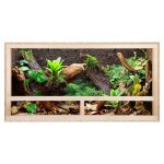 Repiterra terrarium 60x30x30cm en bois pour reptiles et amphibiens avec arations latrales