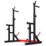 Repose barre hs - 1009l hop - sport rack � squat r�glable en hauteur et largeur pour barre musculation ...