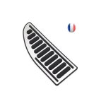 Repose pied alu pour dacia duster 2 2017 - 2021 ford peugeot renault citron pdalier