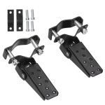 Repose - pieds pliables en acier noir universels pour moto rétro et vtt Repose - pieds pliables en acier noir universels pour moto rétro et vtt