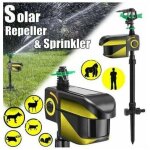 R�pulsif solaire pour animaux - okz - charge solaire - d�tection de mouvement - jet deau activ� - couverture ...