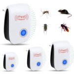 Rpulsif ultrason anti rongeurs insectes4 pcs ultrason anti moustique rpulsif cafards fourmis rats lectroniq ...