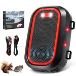 Rpulsif ultrason anti rongeur pour voitureavec stroboscopique led pour anti taupe fouine martre ultrason ...