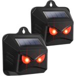 Rpulsif  ultrasons pour chat antiparasitaire solaire avec dtecteur de mouvement et alarme anti - intrusion ...