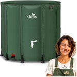 R�servoir deau de pluie - janshop - 1000 l - pvc r�sistant - robinet int�gr� - vanne de vidange - 98 ...
