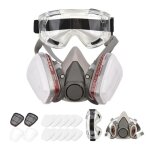Respirateur réutilisable demi - masque 6200 masque à gaz protection respiratoire respirateurs avec lunettes ... Respirateur réutilisable demi - masque 6200 masque à gaz protection respiratoire respirateurs avec lunettes ...