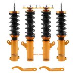 Ressort de suspension combine filet� coilover kit pour hyundai tiburon 2003 - 2008 hauteur r�glable amortisseu ...