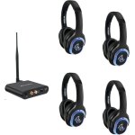 Retekess ta004 casque tv sans fil kit de dmarrage silent disco porte de 200m 4 couteurs ensemble de ...