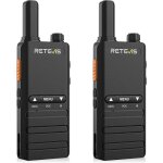 Retevis b63b talkie walkie 15mm fin et lger 1620mah type c vox alarme durgence toki walki pour famille ...