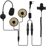 Retevis ehk010 talkie walkie casque de moto avec 2 pin casque avec mic compatible radio rt24 rt27 baofeng ...