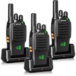 Retevis h777h talkie walkie professionnel avec cran charge de type c et usb chargeur longue porte pmr446 ...