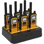 Retevis rb648p talkie - walkie tanche ip67 longue porte chargeur 6 voies appel de groupe 2000mah avec ...