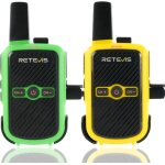 Retevis rt15 mini talkie walkies rechargeable pmr446 mains libres vox 1000mah pour camping lcole jeux ...