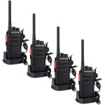 Retevis rt24 talkie - walkie longue porte pmr446 sans licence 16 canaux ctcss / dcs avec oreillette ...