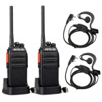 Retevis rt24 talkie walkie rechargeable professionnel pmr446 16 canaux ctcss / dcs avec oreillette et ...