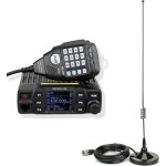 Retevis rt95 cb radio �metteur - r�cepteur avec antenne bi - bande mini - r�cepteur mobile double affichage ...