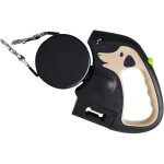 Retractable dog leash ? automatic retractable pet leash double khaki retractable leash