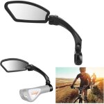 R�troviseur pliable en acier inoxydable r�tro - r�flecteur pour v�lo - che - gauche