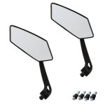 R�troviseurs universels pour motos choppers cruisers scooters 2 pi�ces