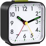 Rveil analogique - czyddd - silencieux - fonction snooze - lumineux - portable