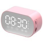 R�veil bluetooth avec �cran led miroir radio m�t�o deux alarmes puissantes id�al pour les gros dormeurs ...