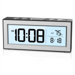 R�veil dalarme num�rique avec temp�rature big lcd digit backlit week moids date snooze fonction