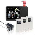 Réveil digital radio - piloté avec projection station météo sans fil thermomètre int / ext hygromètre ... Réveil digital radio - piloté avec projection station météo sans fil thermomètre int / ext hygromètre ...