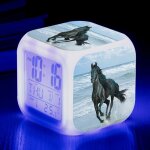 R�veil num�rique de cheval pour enfant avec affichage led pour enfanttable bureaucadeau danniversaire ...