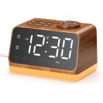 R�veil num�rique dreamegg avec veilleuse radio fm double alarme et bruit blanc