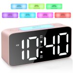 Réveil numérique réveil lumineux couleurs rvb avec fonction snooze alarme puissante avec volume réglable ... Réveil numérique réveil lumineux couleurs rvb avec fonction snooze alarme puissante avec volume réglable ...