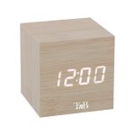 Réveil numérique - t?nb - petit modèle - 3 alarmes programmables - eclairage ajustable - bois Réveil numérique - t?nb - petit modèle - 3 alarmes programmables - eclairage ajustable - bois