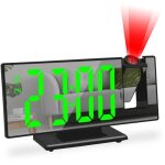 R�veil num�rique r�veil � projection pour gros dormeurs horloge num�rique chambre grand �cran led 12 ...