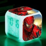 Rveil numrique de spider - man pour enfant avec affichage led pour enfanttable bureaucadeau danniversaire ...