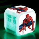Rveil numrique de spider - man pour enfant avec affichage led pour enfanttable bureaucadeau danniversaire ...