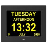 Rveil pour personnes ges et malvoyantes horloge avec date non abrge adapte aux patients alzheimer ...