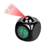 Rveil  projection numrique rveil led silencieux 12 / 24h rveil  projection au plafond contrle ...