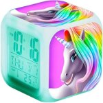 Reveil a remonter - reveil sans radio rveil numrique licorne rveil enfant avec led lumire pour table ...