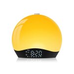 R�veil simulateur daube bluetooth lampe de chevet led multicolore radio 22 sons nature 2 alarmes snooze ...