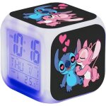 Rveils veilleuse led numerique lampe stitch rveil lumire dessin anim jouets pour enfants table rveil ...