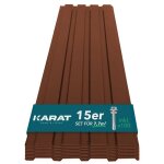 Revtement de mur et toit tles mtallique tle trapzodale lot de 15 tles tle avec vis 115 x 45 cm ...
