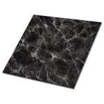Revetement mural carreaux de vinyle carrelage pvc adhsif - 9x30x30 - marbre fonc - carreaux autocollants ...