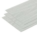 Rev�tement de sol pvc - dalles autocollantes - 502 m� - pour salon - imperm�ables - 36 pi�ces - gris ...