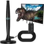 Rewave antenne tv dvb - t2 freeview num�rique int�rieure avec signal fort port�e de plus de 1 950 km ...