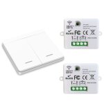 Rf433 interrupteurs dclairage sans fil sans fil sans fil avec metteur et contrleur rcepteur 10 a ...