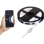 Rgbw tuya - app stripes sy - 4755426 rglette lumineuse  led avec connecteur mle 230 v 2 m rvbb blanc ...