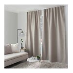 Rideau 100% occultant  pattes caches  eclipse  - taille: 140x240cm - coloris: beige