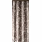 Rideau chenille werka pro chocolat 90x220 cm