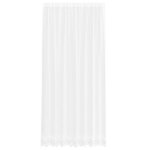 Rideau en dentelle - vidaxl - blanc - uni - polyester - 280x200 cm - l�ger - lavable en machine � 40�c ...