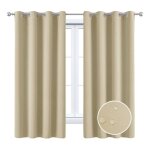 Rideaux dextrieur impermables pare - soleil pour balcon terrasse porche pergola et gazebo (132 x 213 ...