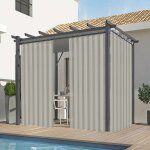 Rideaux dext�rieur imperm�able rideau de porte en accord�on pliss� s�parateur placard pergola douche ...